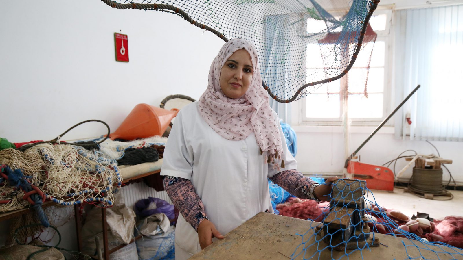 Bouchra Salah, trainer at Cherchell Fisheries and Aquaculture Technical Training School