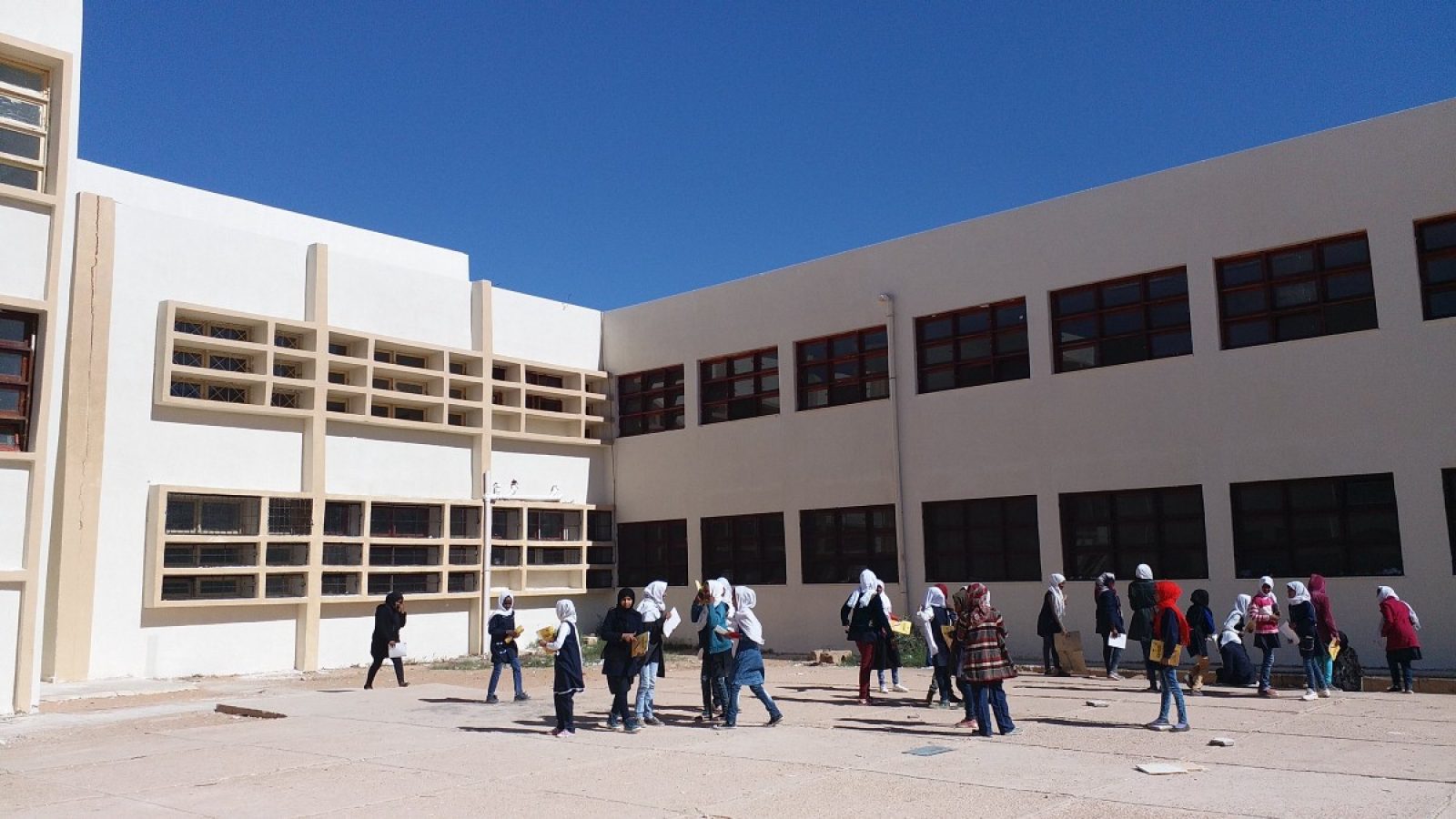 Alqurania School in Ubari reopened on 1 November 2017 after being closed for a year due to the damage caused by the conflict that took place in the city in 2014. Photos by Ali Alshareef/ ©UNDP Libya